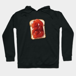 Strawberry Toast Bread Loaf Strawberries Kawaii Yummy Sandwich Vintage Hoodie